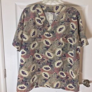 Scrubs top fishing design large